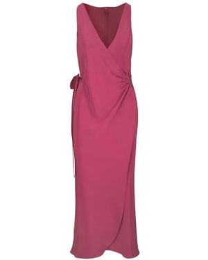 Peter Cohen Sleeveless Wrap Dress - Pink