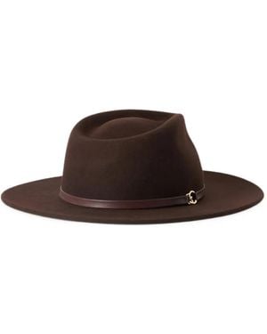 Coccinelle Elise Fedora Mit Lederbesatz - Braun
