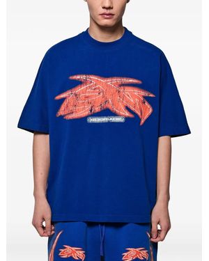 GODMADE Gm Vivid Graphic-Print T-Shirt - Blue