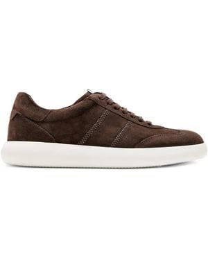 Brioni Suede Lace-Up Trainers - Brown