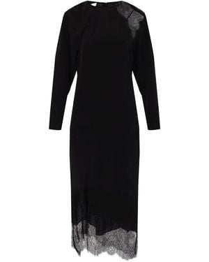IRO Adima Lace-Panel Midi Dress - Black