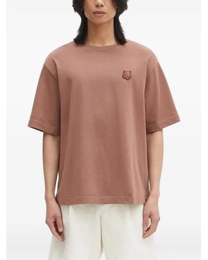 Maison Kitsuné Bold Fox Patch T-Shirt - Brown