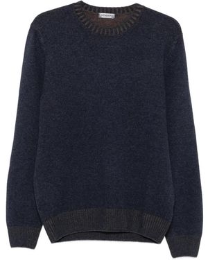 Vengera Pullover Mit Kontrastdetails - Blau