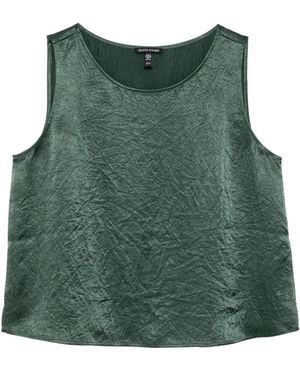 Eileen Fisher Top texturizado sin mangas - Verde