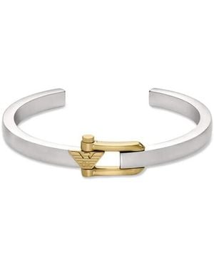 Emporio Armani Two-Tone Bracelet - White