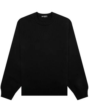 MASTERMIND WORLD スカル クロスボーン セーター - ブラック