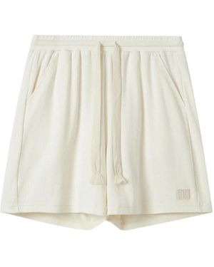 FIVE CM Short En Coton À Lien De Resserrage - White