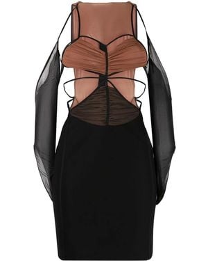 Nensi Dojaka Cut-Out Mini Dress - Black