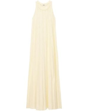 Ba&sh Sinte Ribbed-Knit Sleeveless Midi Dress - White
