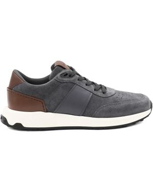 Tod's Zapatillas de ante y piel - Gris