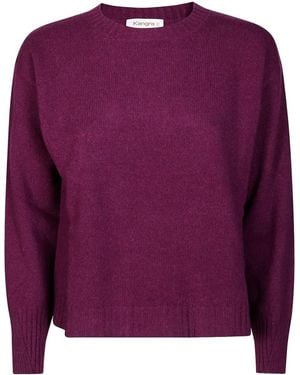 Kangra Jersey con cuello redondo - Morado
