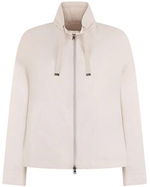 Herno High-Collar Zip-Up Jacket - Pink