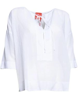 ..,merci Bluse Mit Schleifenverschluss - Weiß