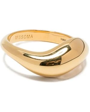 Missoma Savi Signature Stacking Ring - Metallic