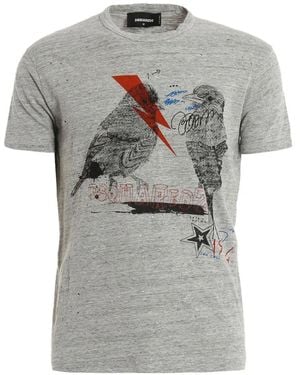 DSquared² Graphic-Print T-Shirt - Grey