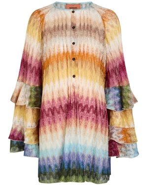 Missoni Ruffled Midi Dress - White
