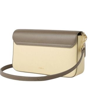 Furla Bandolera Pequeña De Dos Tonos - Neutro