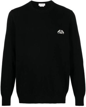 McQueen ロゴ セーター - ブラック