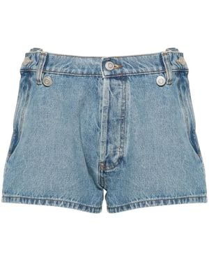 Coperni Pantalones Vaqueros Cortos De Talle Medio - Azul