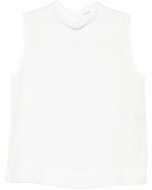 Lardini Sleeveless Top - White