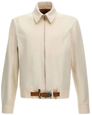 Roberto Cavalli Belted Jacket - Natural