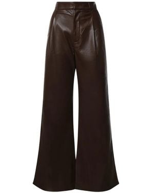 ANDAMANE Pleated Trousers - Brown