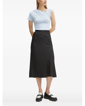 KARL LAGERFELD Asymmetric-Neckline T-Shirt - White