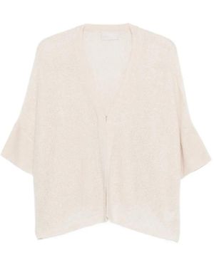 Hemisphere Bell-sleeve cardigan - Blanco
