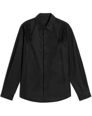 Simone Rocha Ruffle-Trim Shirt - Black