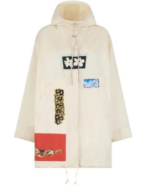 Marni Parka Con Design Patchwork - Bianco