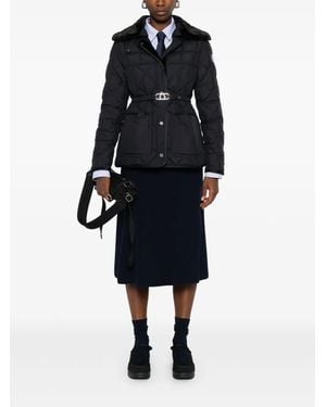 Moncler Quilted belted jacket - Schwarz