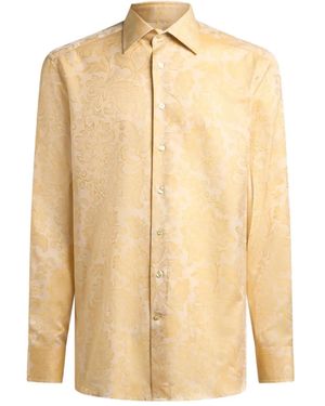 Etro Jacquard Floral Shirt - Natural