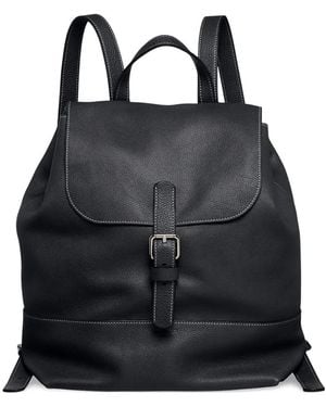 Giorgio Armani Buckled Backpack - Black