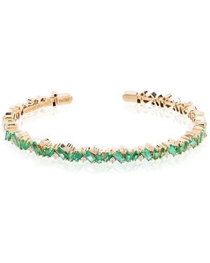 Suzanne Kalan 18Kt Fireworks Emerald Frenzy Bracelet - Multicolour