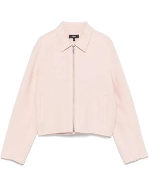 Theory Cropped Jacket - Pink