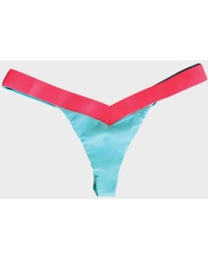 Beach Bunny Bas De Bikini Naomi À Design Bicolore - Red