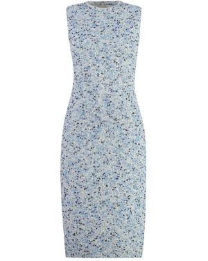 St. John Abito Midi Smanicato - Blu