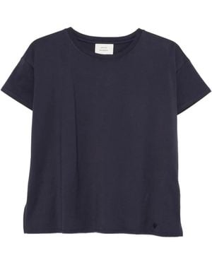 Loulou de Saison Basiluzzo Logo-Embroidered T-Shirt - Blue