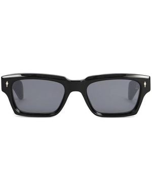 Jacques Marie Mage Ashcroft Rectangle-Frame Sunglasses - Grey