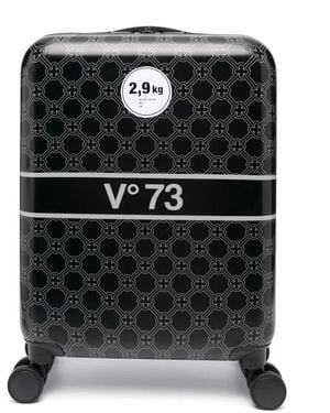 V73 Logo-Detail Travel Case - Black