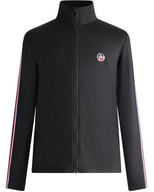 Fusalp Mariozip Striped-Sleeve Sweatshirt - Black
