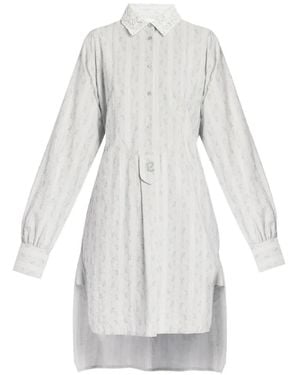 Erdem Striped Mini Dress - Gray