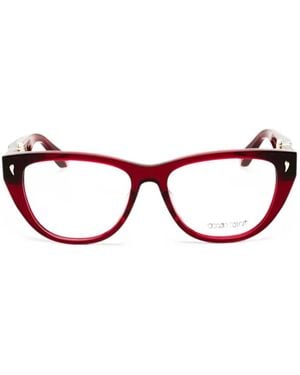 Roberto Cavalli Cat-Eye Frame Glasses - Pink