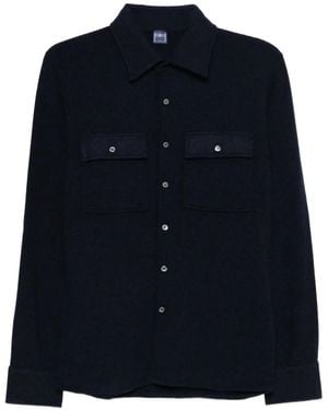 Fedeli Cashmere Shirt Jacket - Blue