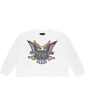 Who Decides War Sweat Diplomats Decision À Imprimé Graphique - White