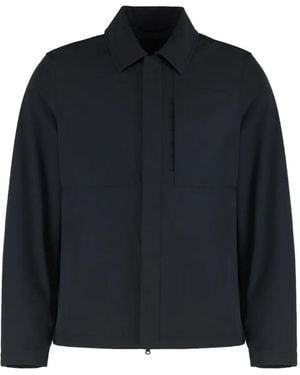 Paul & Shark Hidden Zipper Techno Fabric Jacket - Black