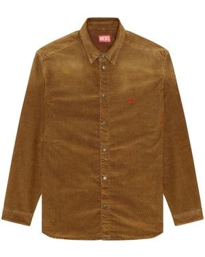 DIESEL D-Simply-Over Corduroy Shirt - Brown