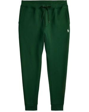 Polo Ralph Lauren Double-Knit Embroidered Track Pants - Green