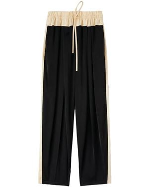 Jil Sander Flawless Straight-Leg Track Trousers - Black