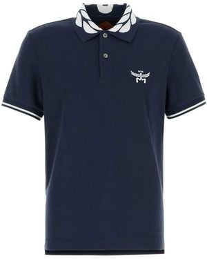 MCM Piqué Poloshirt - Blauw